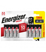 Tužková baterie AA alkalicko-manganová Energizer Max 8ks (blistr)