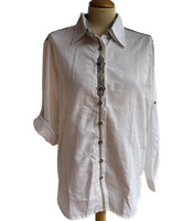 Dámská společenská košile v bílé barvě, Velikost  42