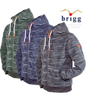 Mikina Brigg s kapucí v elegantním pleteném vzhledu, Brigg XL